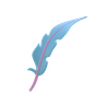 3d feather logo