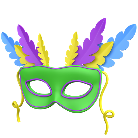 Feather Mask  3D Icon