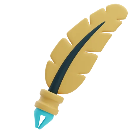 Feather Pen  3D Icon