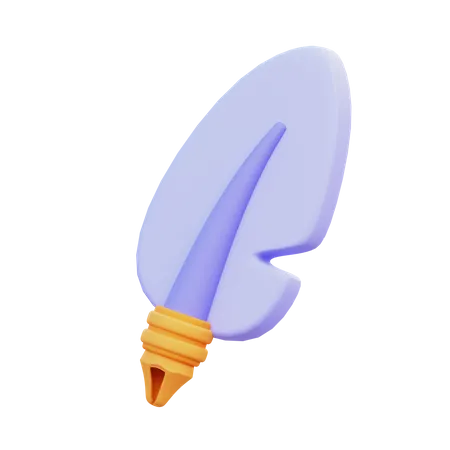 Feather Pen  3D Icon