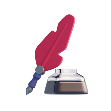 Feather Pen  3D Icon