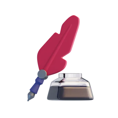 Feather Pen  3D Icon