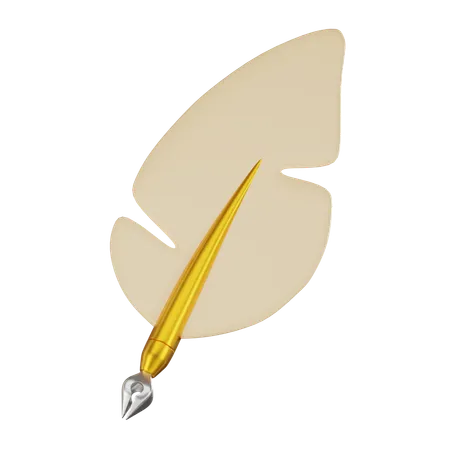 Feather pen  3D Icon