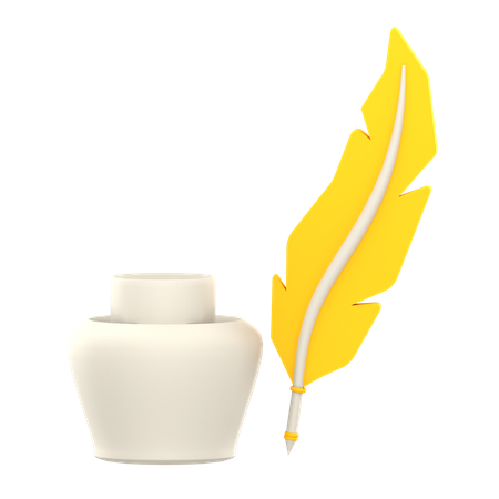 Feather Pen  3D Icon