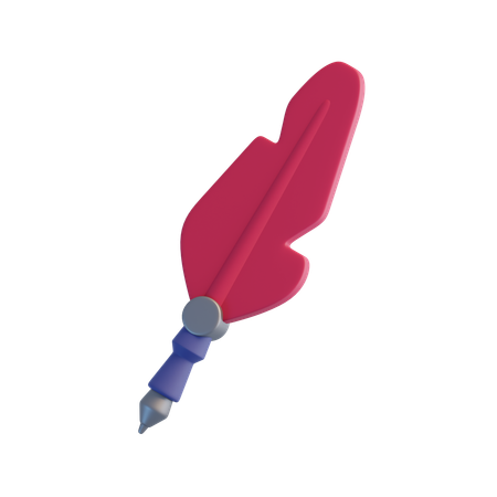 Feather Pen  3D Icon