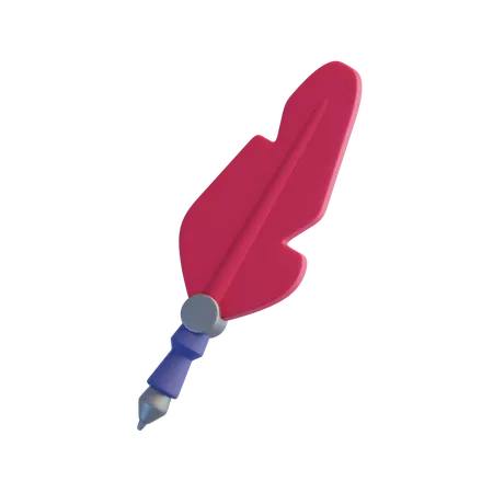 Feather Pen  3D Icon