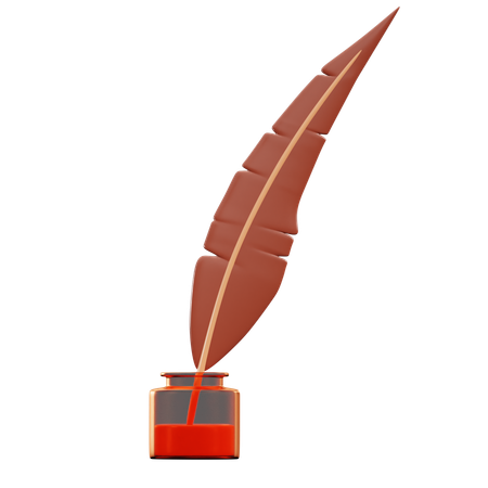 Feather Pencil  3D Icon