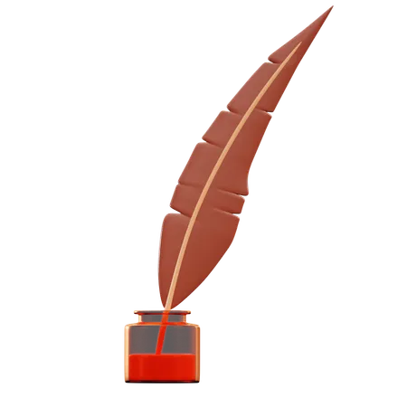 Feather Pencil  3D Icon