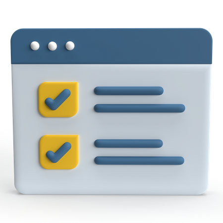 Feature Selection  3D Icon