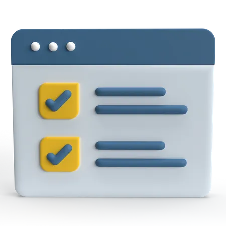 Feature Selection  3D Icon