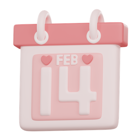 February 14  3D Icon