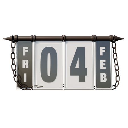 February 4, 2022 Fri  3D Icon