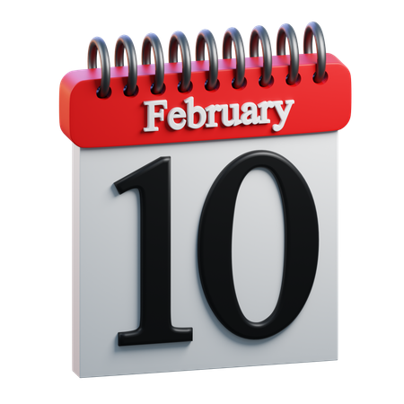 February Day 10  3D Icon