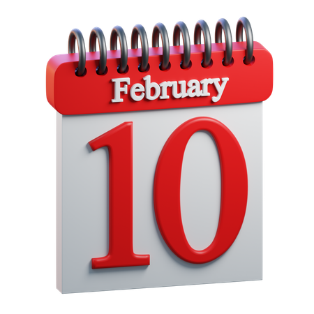 February Day 10  3D Icon