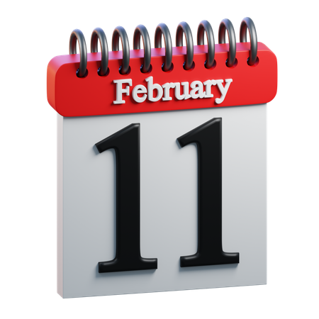 February Day 11  3D Icon
