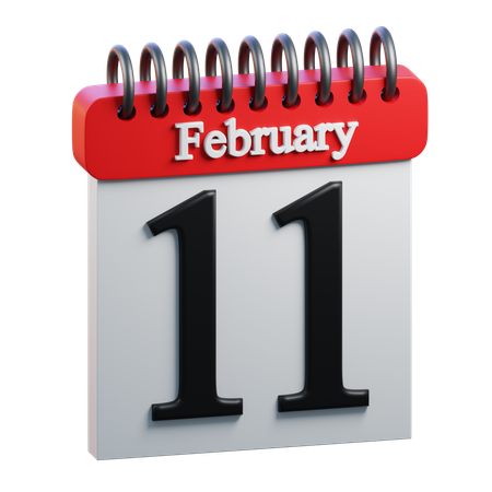 February Day 11  3D Icon