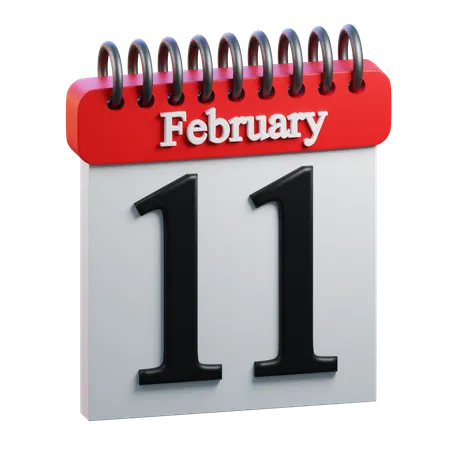 February Day 11  3D Icon