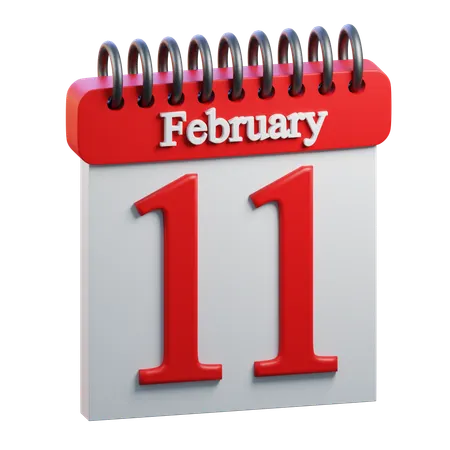 February Day 11  3D Icon