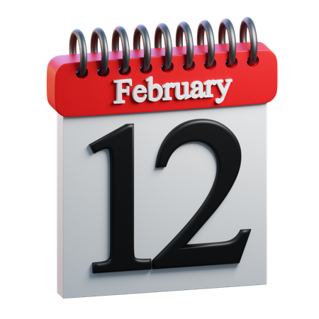 February Day 12  3D Icon