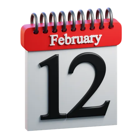 February Day 12  3D Icon