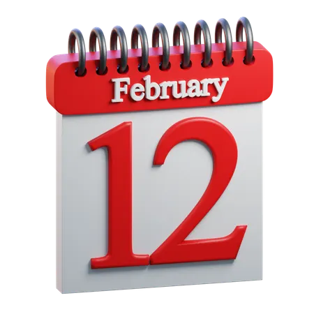 February Day 12  3D Icon