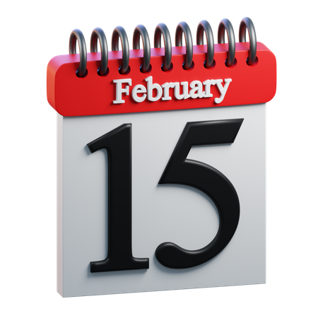 February Day 15  3D Icon