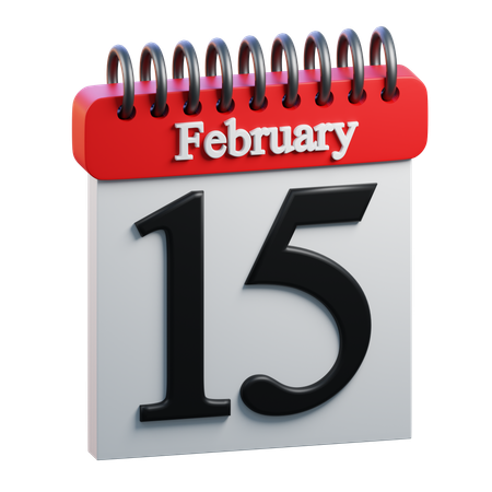February Day 15  3D Icon