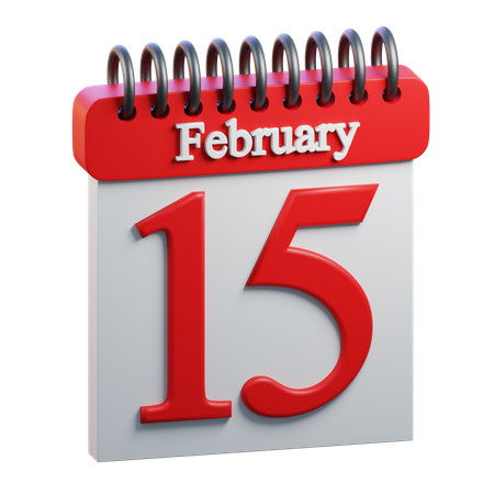 February Day 15  3D Icon