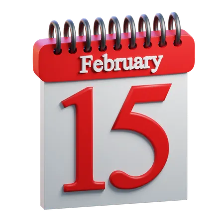 February Day 15  3D Icon