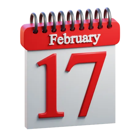 February Day 17  3D Icon