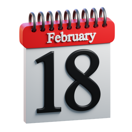 February Day 18  3D Icon