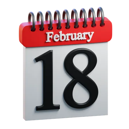 February Day 18  3D Icon
