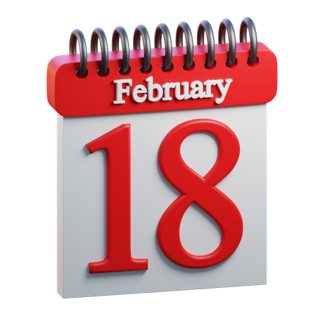 February Day 18  3D Icon