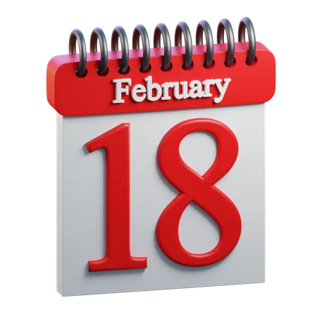 February Day 18  3D Icon