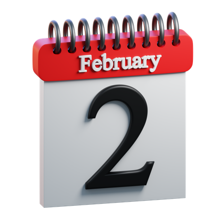February Day 2  3D Icon