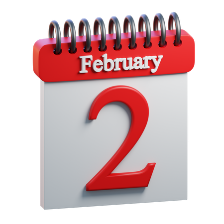 February Day 2  3D Icon