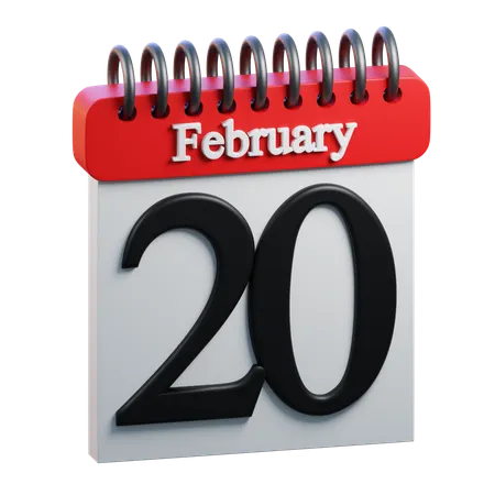 February Day 20  3D Icon