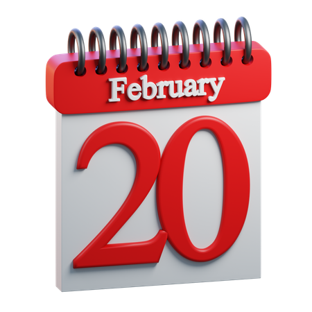 February Day 20  3D Icon