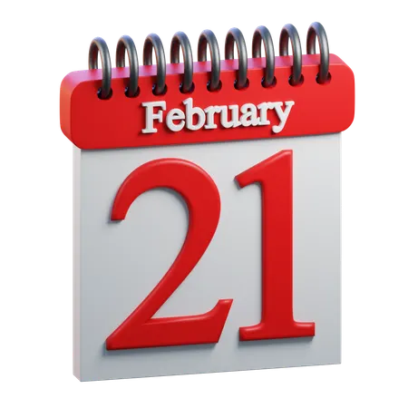 February Day 21  3D Icon