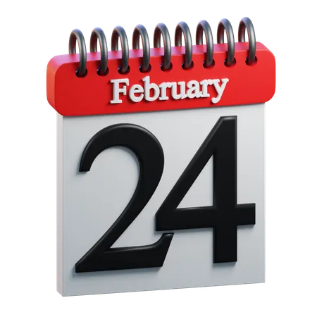 February Day 24  3D Icon