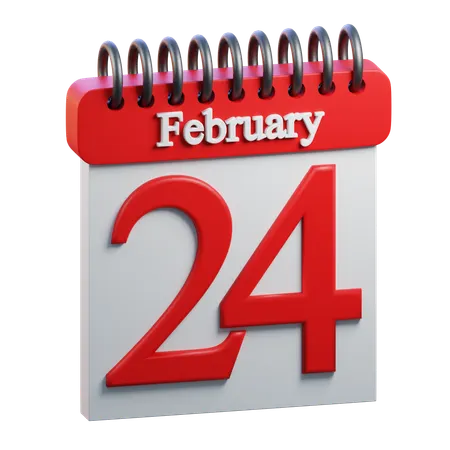 February Day 24  3D Icon