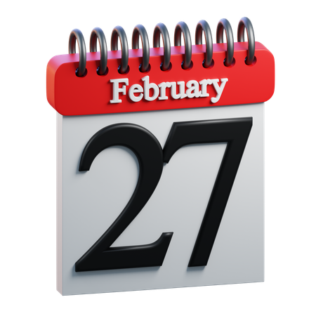 February Day 27  3D Icon