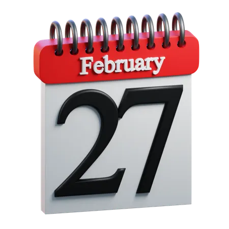 February Day 27  3D Icon