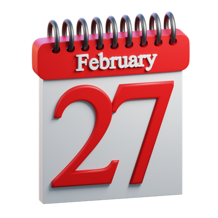 February Day 27  3D Icon