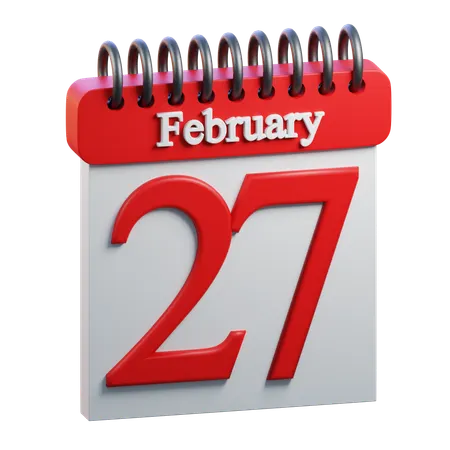 February Day 27  3D Icon