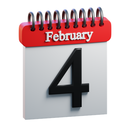 February Day 4  3D Icon