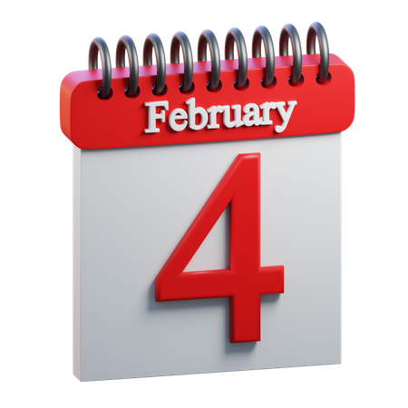 February Day 4  3D Icon
