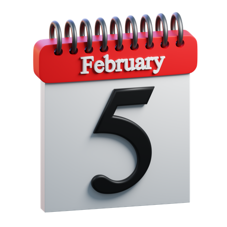 February Day 5  3D Icon