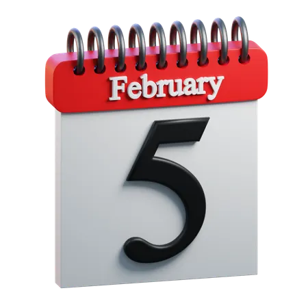 February Day 5  3D Icon