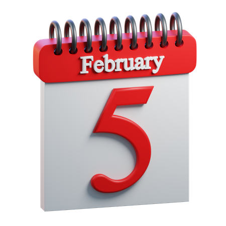 February Day 5  3D Icon